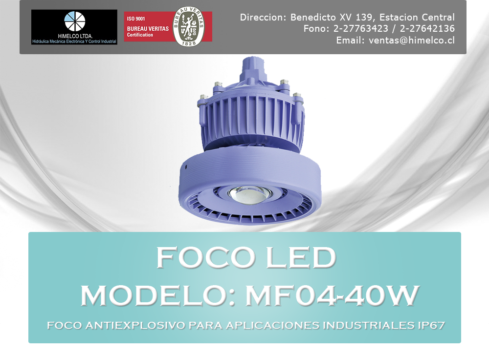 Foco LED Antiexplosivo MF04-40W