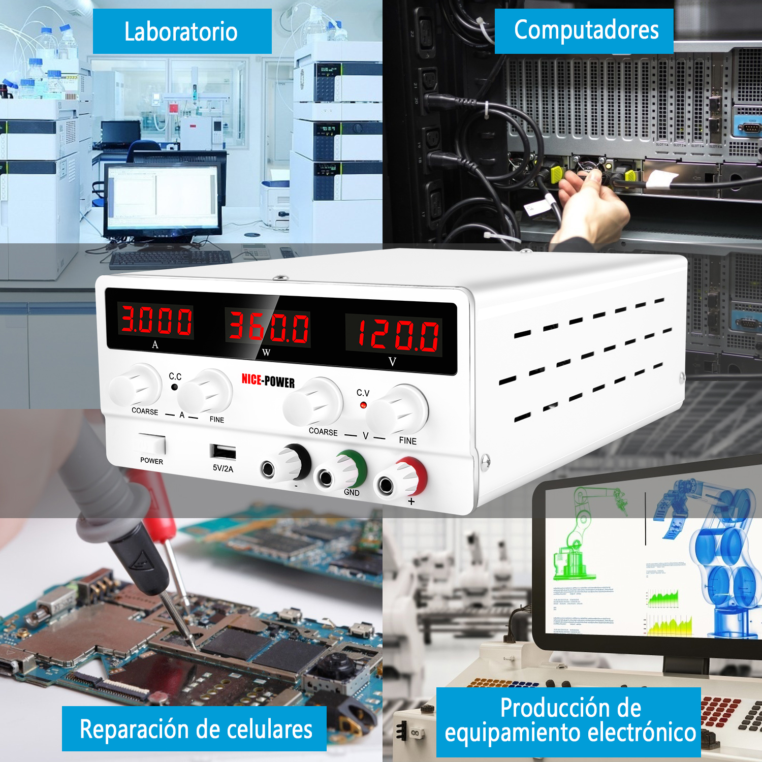 Aplicaciones fuente de poder SPS-H1203