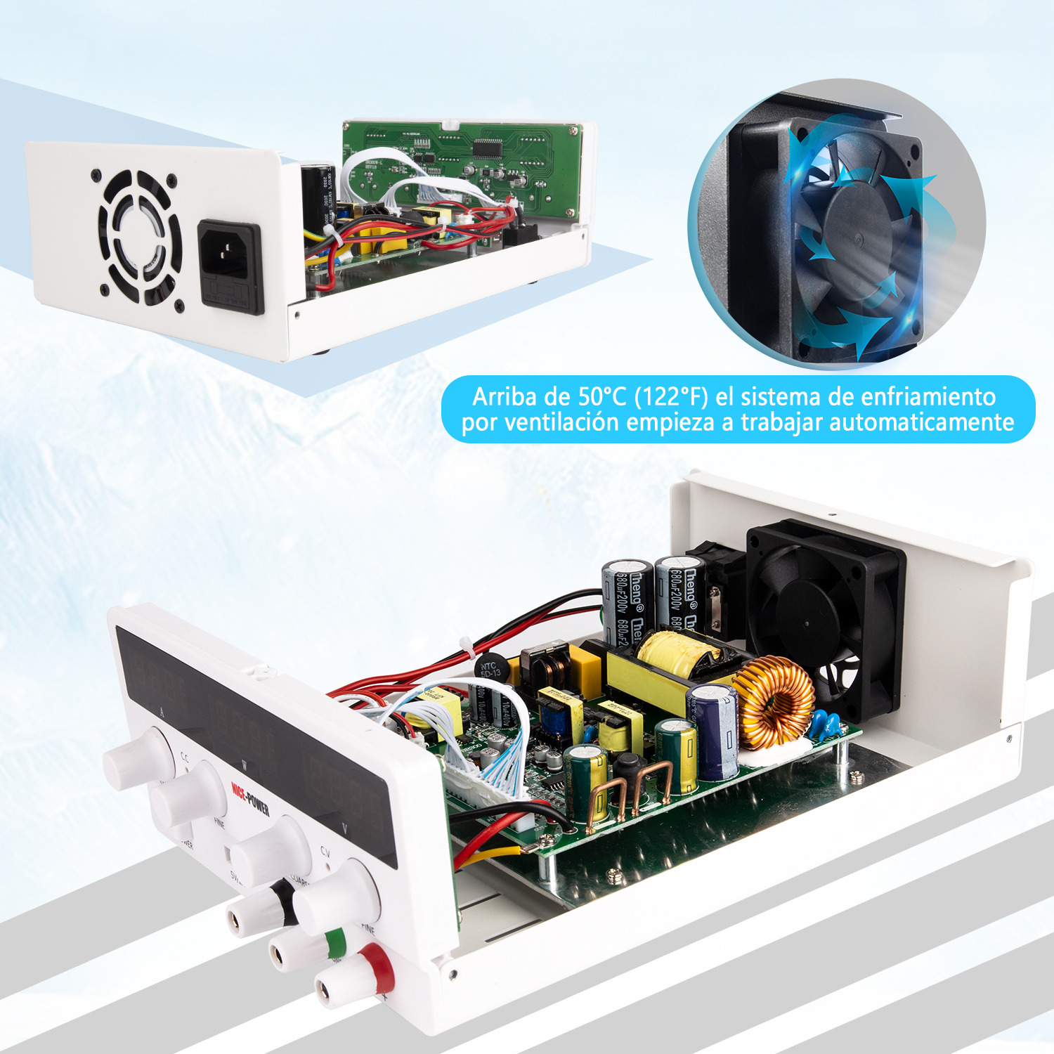 Sistema de enfriamiento fuente de poder SPS-H1203