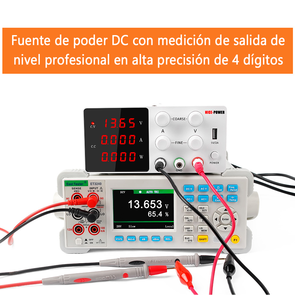 Precisión de fuente de poder regulable SPS-W605