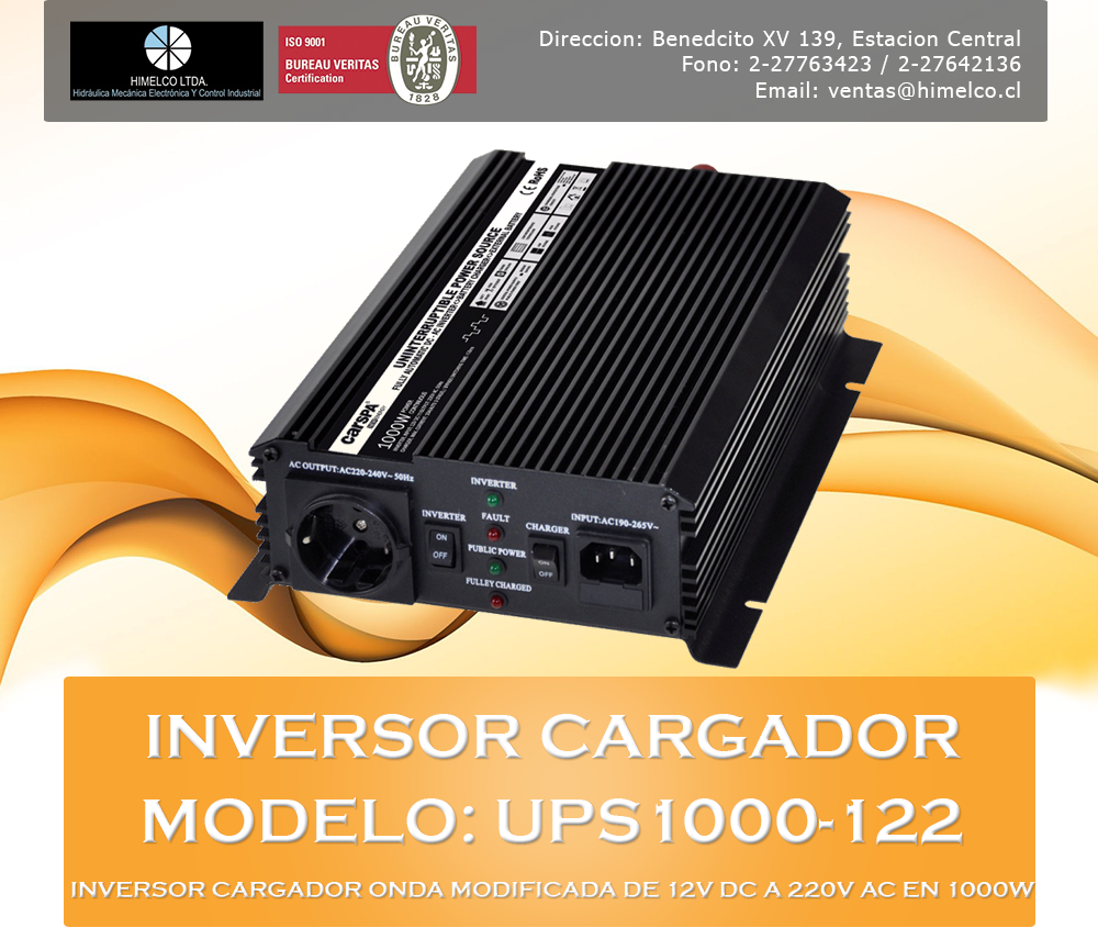 Inversor Modelo UPS1000-122 Inversor Modelo UPS1000-122